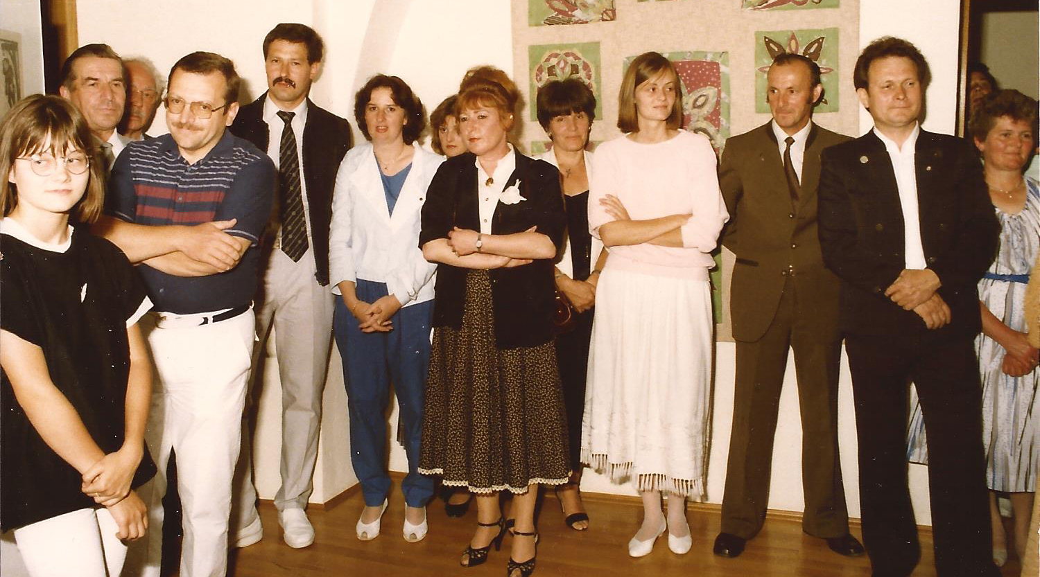 1985 5. Juli Eröffnungsfeier 3. Kunstausstellung Besucher2